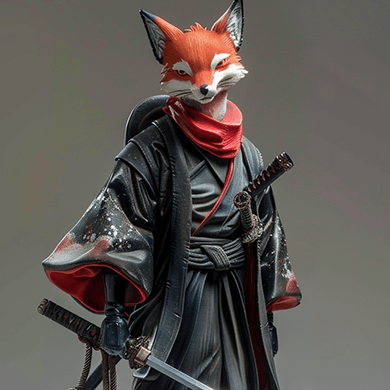 武士手办E